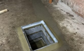 New Manhole Cover and Frame Set to New Floor Level